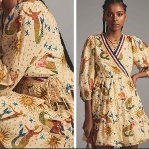 NWT Farm Rio Mermaid Wrap Dress. Size Medium.